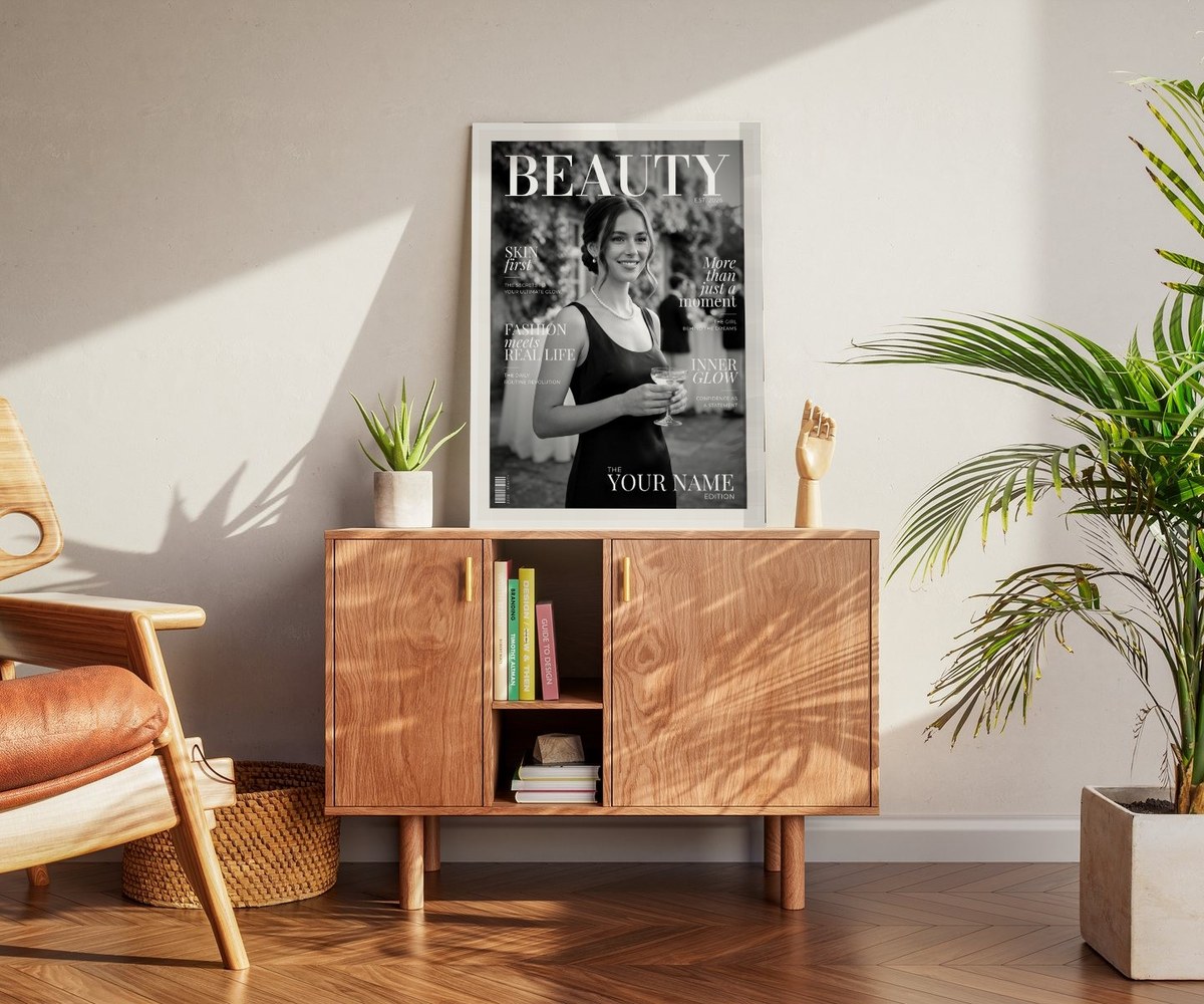 Beauty Edition on a sideboard